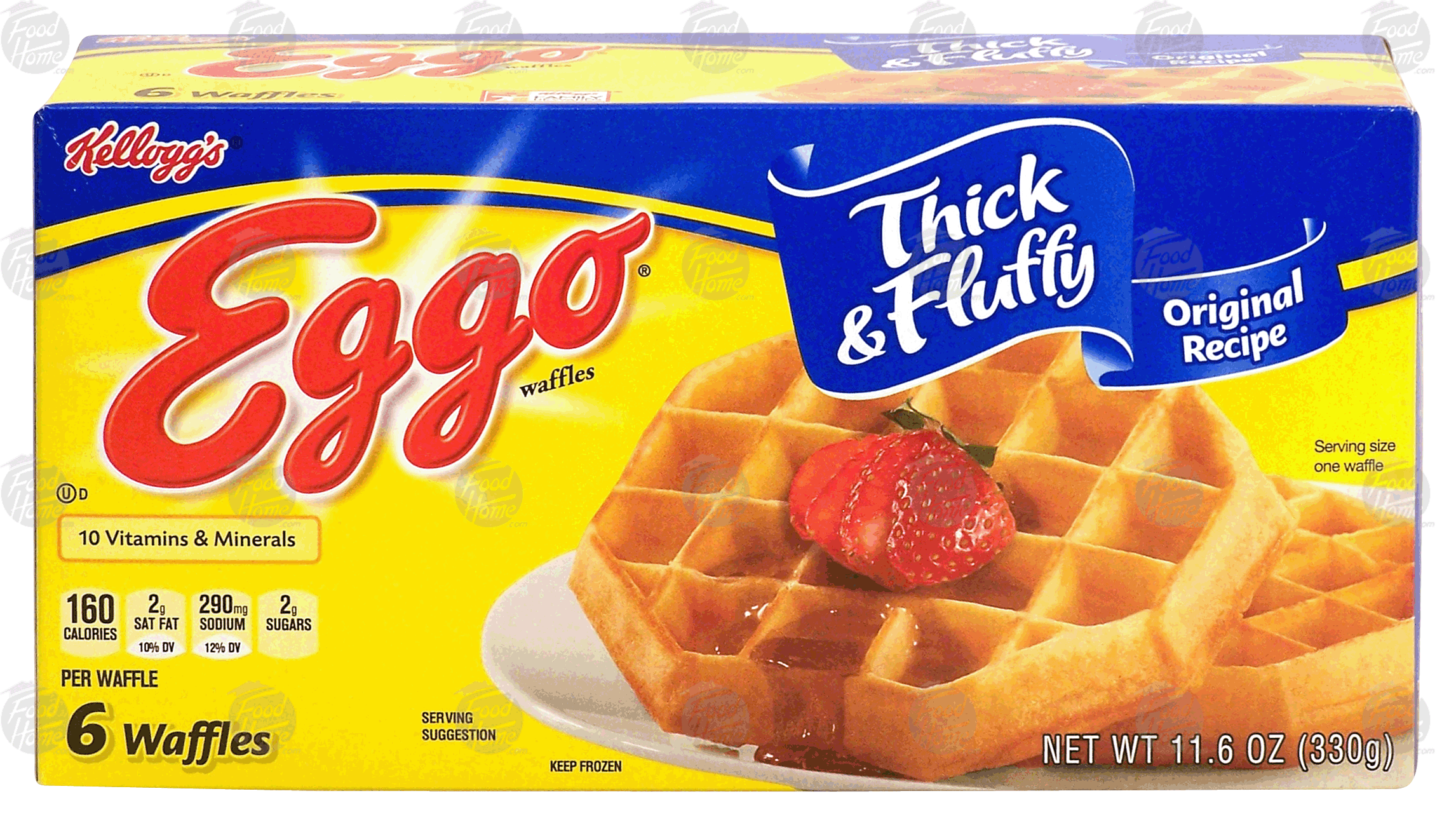 Kellogg's Eggo thick & fluffy original recipe waffles, 6 count Full-Size Picture